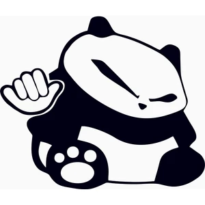 Başaran Sticker Kungfu Panda Araba Arma Sticker