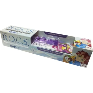 Kids Florürsüz Diş Macunu ve Diş Fırçası Seti - Lila