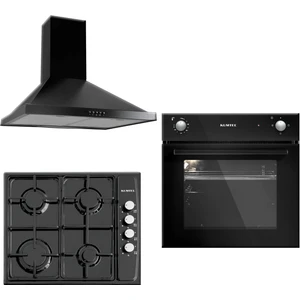 Siyah 3 Lü Ankastre Set (A6 S2 + Ko-410BF + LX-705)