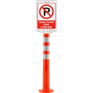 ATR Garaj Kapısı Park Edilmez Uyarı Levhalı Delinatör Seti