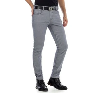 Cipo&Baxx CD432 Yazlık İnce Keten Açık Gri Erkek Pantolon