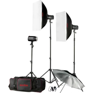 H160-B 3lü Mini Paraflaş Kit ( 160 Watt )