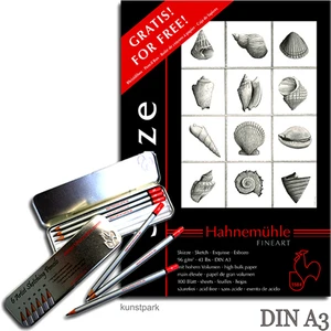 Eskiz Blok A3(150Gsm 50Sayfa)+Kalem