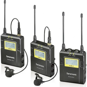 UwMic9 TX9+TX9+RX9 Kit2 UHF Kablosuz Yaka Mikrofonu