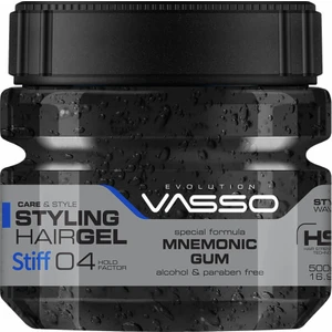 24 Saat Üstün Tutucu Özellikli Islak Görünümlü Hafızalı Saç Jölesi Stiff Mnemonic Gum Gel 500 ml 8699216347676