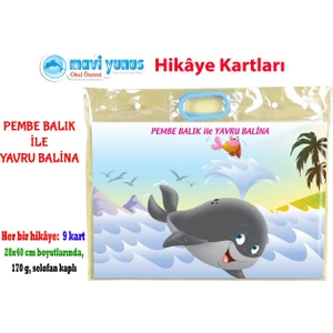 Pembe Balık ile Yavru Balina Hikaye Kartı (3-4-5 Yaş)