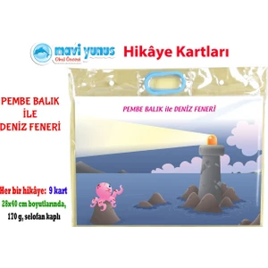 Pembe Balık ile Deniz Feneri Hikaye Kartı (3-4-5 Yaş)