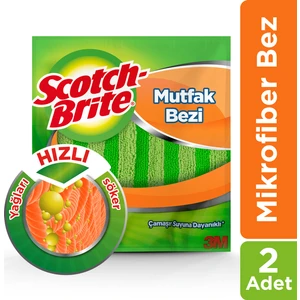 Scotch Brite Mikrofiber Mutfak Bezi 2'li Ekonomik Paket