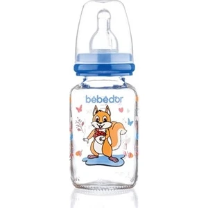 30302 Desenli 125 ml Cam Biberon Lacivert
