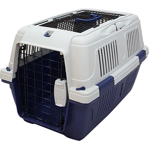 CD2 Üstten Açılabilir Kedi ve Köpek Taşıma Çantası Lacivert 50x33x29cm
