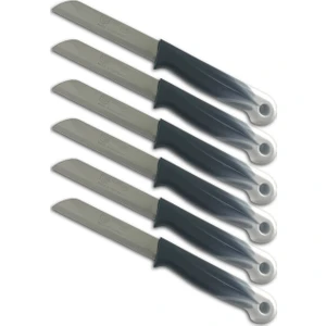 Meyve Bıçağı Tırtıklı 6'lı Set ( Siyah )