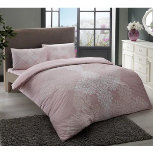 Çift Kişilik Ranforce Nevresim Takımı-Janna Pembe