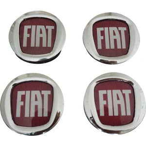 ESC Otomotiv ESP857 Fiat İçin 4'lü 50 mm Kırmızı Jant Göbek Arması 0735448759