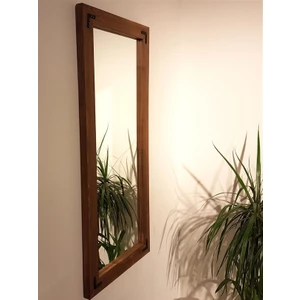 NEOstill-Doğal Ahşap Dekoratif Duvar Salon Ofis Boy Ayna 50x110 Ceviz