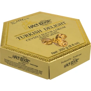 Hacı Bekir Cevizli Lokum Turistik Kutu 250 gr