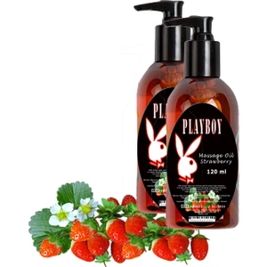 Strawberry Massage Oil 2 Adet Çilek Aromalı Vücut Masaj Yağı