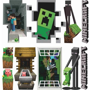 Minecraft Duvar Sticker Seti