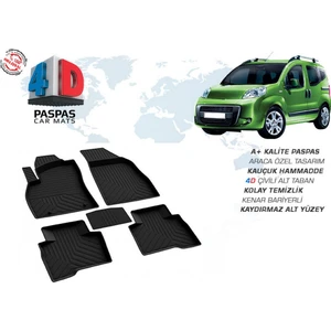 OMSA Fiat Fiorino 4D Havuzlu Paspas Siyah 2008 ve Sonrası