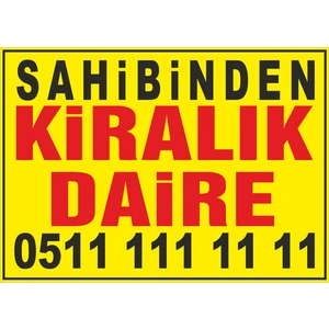 New Jargon Sahibinden Kiralık Daire Afişi 50 x 70 cm