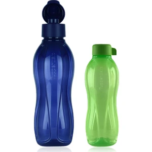 Eko Şişe 1 Litre Lacivert Ve 500 Ml Yeşil Suluk