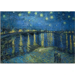 Ren Nehri’nde Yıldızlı Bir Gece Kanvas Tablo Vincent Van Gogh