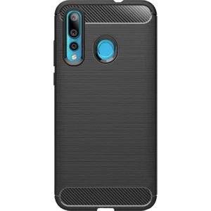 Huawei Nova 4 Brushed Carbon Fiber Silikon TPU Kılıf - Siyah