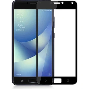 Asus Zenfone 4 Max ZC554KL 5.5" Tam Kaplayan Çerçeveli Tempered Ekran Koruyucu - Siyah