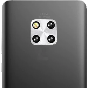 Huawei Mate 20 Pro Kamera Lens Koruma Halkası - Gümüş