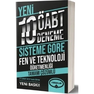 Yediiklim Yayınları ÖABT Fen Ve Teknoloji Öğretmenliği Tamamı Çözümlü 10 Deneme (Soruluk Yeni Sisteme Göre)