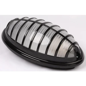 Nemli Yer Oval Kafesli Aqua Siyah Renk Aplik E27-Ip54-Anti Shock-Glass Iı