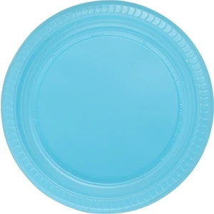 Mavi 22 cm Plastik Tabak 25' li