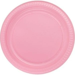 Pembe 22 cm Plastik Tabak 25' li