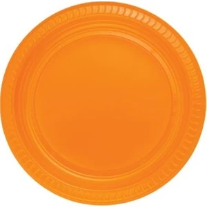 Turuncu 22 cm Plastik Tabak 25' li