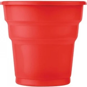 Kırmızı Plastik Bardak 25' li