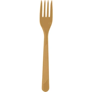 Plastik Gold Çatal 25' li