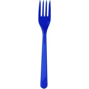 Plastik Lacivert Çatal 25' li