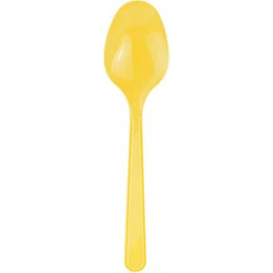 Plastik Sarı Kaşık 25' li