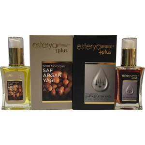 Esterya Plus Saf Argan Yağı & Saf Keratin Yağı Setli