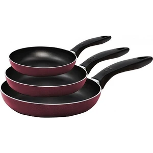 3'lü Tava Seti 18 cm + 22 cm + 26 cm - Mor