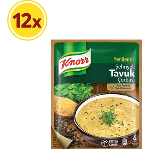 Klasik Çorba Serisi Şehriyeli Tavuk Çorbası 12'li Paket