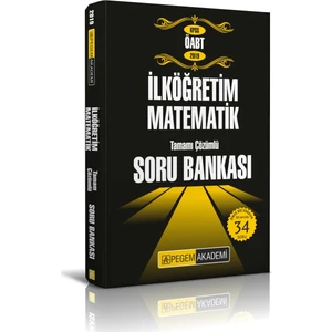 Pegem Akademi Yayıncılık KPSS ÖABT İlköğretim Matematik Tamamı Çözümlü Soru Bankası