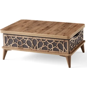 Akıllı Laptop Sehpa Yemek Masası Orta Sehpa Ceviz-Antrasit