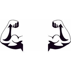 Design Spor Salonu Kol Kası Duvar Sticker