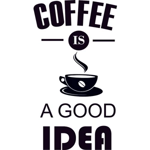 Design'dan Coffee Duvar Sticker