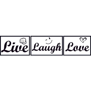 Design'dan Live-Laugh-Love Duvar Sticker