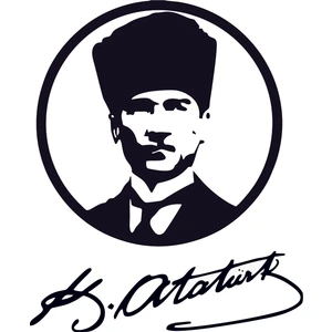 Design'dan Mustafa Kemal Atatürk 2 Duvar Sticker