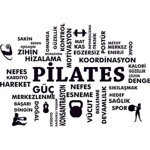 Design'dan Pilates Duvar Sticker