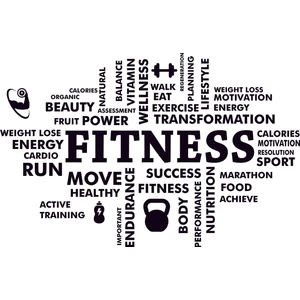 Design'dan Spor/Gym/Fitness Center Duvar Sticker