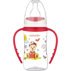 B-76302 Desenli Ergonomik Kulplu Biberon 125 ml