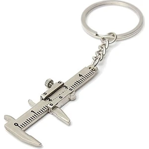 Mini Vernier Kumpas Cetvel Ölçer Anahtarlık 3 Cm
